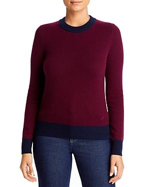 Tory Burch Color Blocked Cashmere Sweater