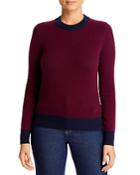 Tory Burch Color Blocked Cashmere Sweater