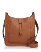 Rebecca Minkoff Unlined Whipstitch Feed Pebbled Leather Crossbody