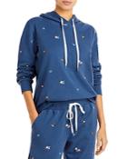 Pj Salvage Ditsy Days Floral Embroidered Hoodie
