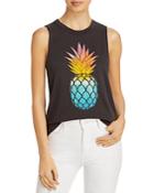 Chaser Cotton Pineapple Graphic Muscle Tank Top