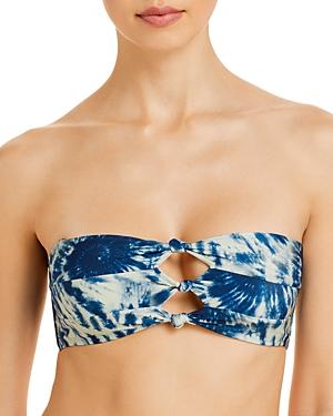Pq Swim Tie Dye Bandeau Bikini Top