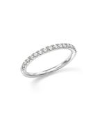 Diamond Micro-pave Stack Ring In 14k White Gold, .25 Ct. T.w.