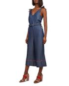Ted Baker Colour By Numbers Pilco Chambray Jumpsuit
