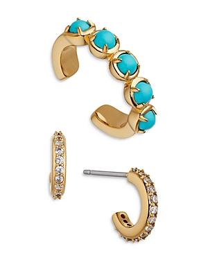 Nadri Daytrip Huggie Earring & Ear Cuff Set