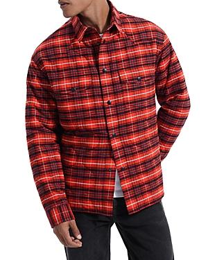 The Kooples Slim Fit Double Face Quilted Plaid Shirt Jacket