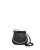 1 Atelier Mini Leather & Python Saddle Bag