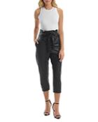 Commando Faux Leather Paper Bag Cropped Pants