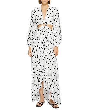 Jonathan Simkhai Jaelynn Printed Cutout Maxi Dress