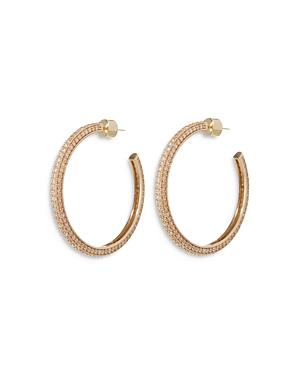Luv Aj Josephine Cubic Zirconia Medium Hoop Earrings