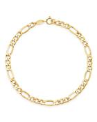 Moon & Meadow Polished Figaro Chain Link Bracelet In 14k Yellow Gold - 100% Exclusive