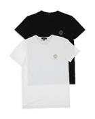 Versace Men's Cotton Blend Logo Graphic Tees, Pack Of 2