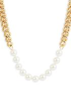 Kenneth Jay Lane Imitation Pearl Chain Necklace, 18