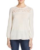 Joie Helmine Lace-inset Sweater