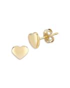 Bloomingdale's Heart Studs In 14k Yellow Gold - 100% Exclusive