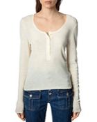 Zadig & Voltaire Mila Henley Sweater