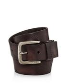 John Varvatos Star Usa Embossed Camo-print Leather Belt