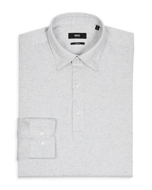 Boss Hank Slim Fit Heathered Soft Jersey Shirt