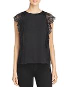 Michael Stars Lace-trimmed Top