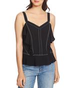 1.state Contrast-stitched Ruffle Camisole