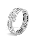 John Hardy Sterling Silver Bamboo Four-coil Bracelet