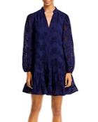 Milly V Neck Ruffled Hem Dress