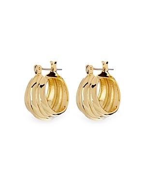 Luv Aj Baby Rosetta Wide Hoop Earrings