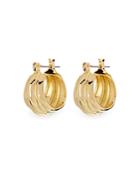 Luv Aj Baby Rosetta Wide Hoop Earrings