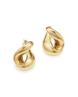 Bloomingdale's 14k Yellow Gold Foldover Earrings - 100% Exclusive