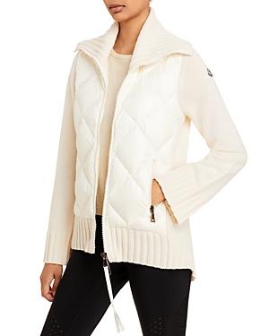 Moncler Mixed Media Zip Cardigan