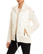 Moncler Mixed Media Zip Cardigan