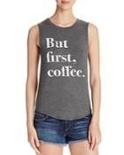 Knit Riot But First Coffee Graphic Tank - Compare At $59.99