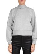 The Kooples Pierced Fleece Sweatshirt