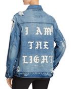 Spiritual Gangster I Am The Light Denim Jacket