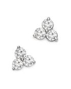 Bloomingdale's Diamond Three Stone Stud Earrings In 14k White Gold, 1.50 Ct. T.w. - 100% Exclusive