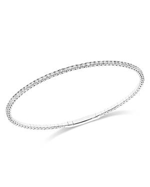 Bloomingdale's Diamond Flexible Bangle Bracelet In 14k White Gold, 2.15 Ct. T.w. - 100% Exclusive