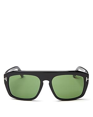 Tom Ford Shiny Black/dark Green Lenses Sunglasses
