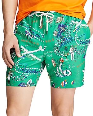 Polo Ralph Lauren Traveler Tropical-print Swim Trunks