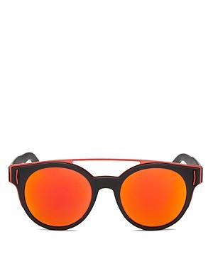 Givenchy Rave Collection Round Sunglasses With Brow Bar, 50mm