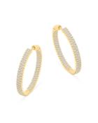 Bloomingdale's Diamond Pave Inside Out Hoops In 14k Yellow Gold, 2.0 Ct. T.w. - 100% Exclusive