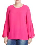 Vince Camuto Plus Bell Sleeve Blouse