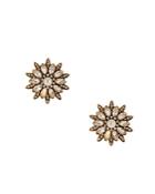 Sparkling Sage Floral Stud Earrings - Compare At $63