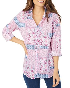 Foxcroft Zoey Cotton Boho Bloom Shirt