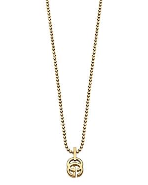 Gucci 18k Yellow Gold Running G Necklace, 17.71