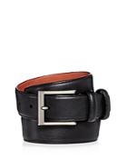 Trafalgar Men's Corvino Double-keeper Leather Belt