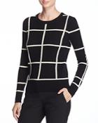 Theory Kaylenna Grid-print Sweater - 100% Bloomingdale's Exclusive