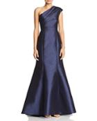 Adrianna Papell One-shoulder Gown