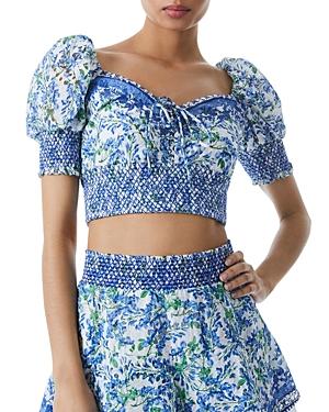 Alice And Olivia Crawford Tie Front Top