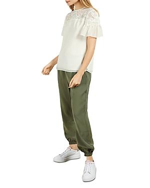Ted Baker Lace Trim Ruffled Top