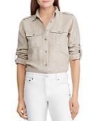 Lauren Ralph Lauren Shimmery Button-down Shirt